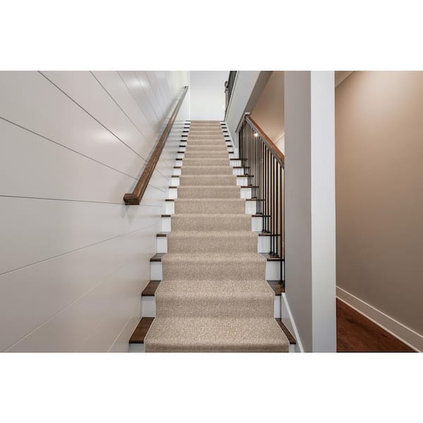 Fluffy Expectations - Granola - Brown 56.2 oz. Nylon Texture Installed Carpet