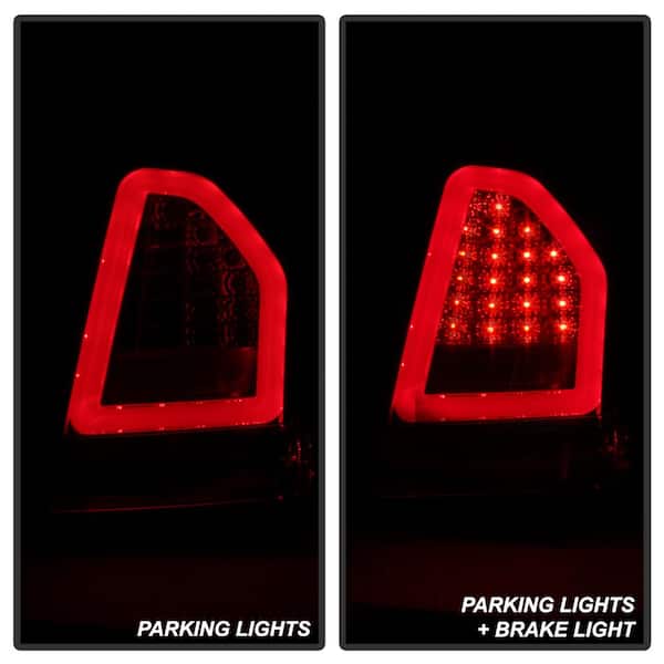 Chrysler 300C 05-07 Version 2 Light Bar LED Tail Lights - Red Clear