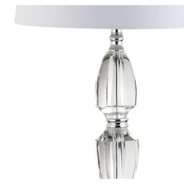 Graham 27 in. H Clear/Chrome Crystal Table Lamp