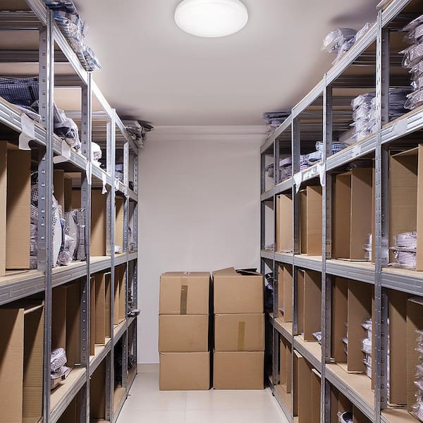 20 in. Round Dimmable LED Flush Mount Ceiling Light 2200 Lumens 4000K Bright White (8-Pack)