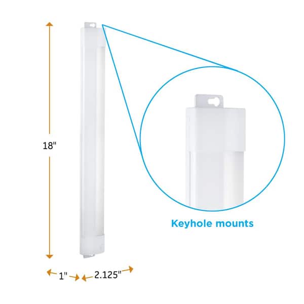 18 in. Dimmable Linkable LED Wi-Fi Under Cabinet Light Fixture