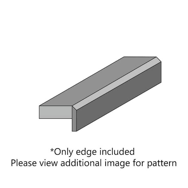 Custom Laminate Edge in White Carrara with Beveled Edge