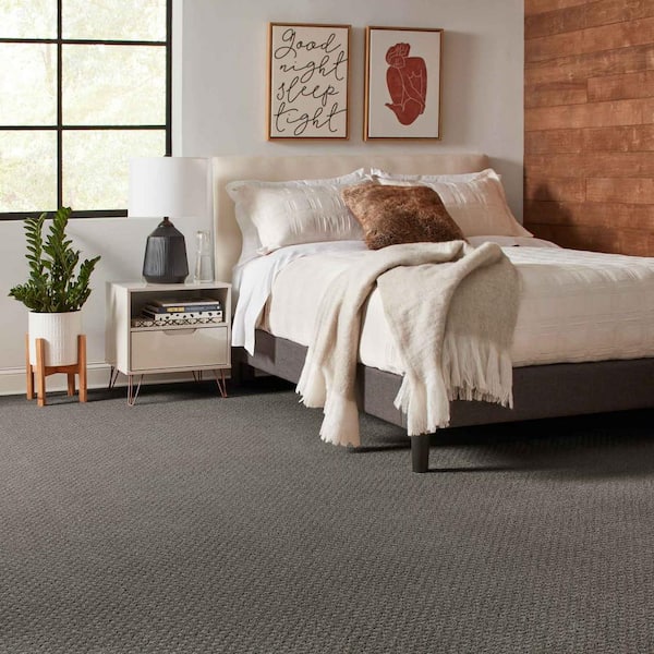 Lilypad  - Urban Grey - Gray 30.7 oz. Triexta Pattern Installed Carpet