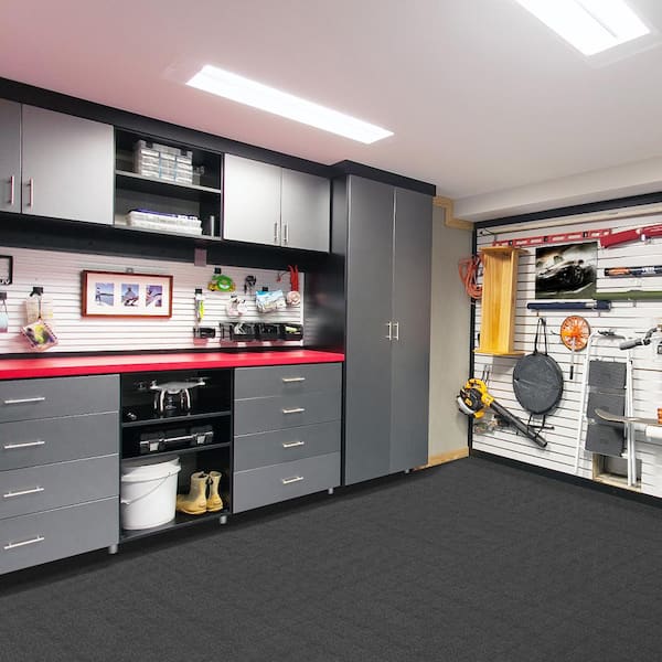 Elk Ridge Gray Residential/Commercial 24 in. x 24 Peel and Stick Carpet Tile (15 Tiles/Case) 60 sq. ft.