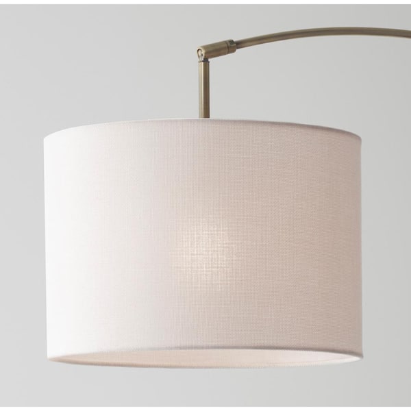 73.5 in. Antique Brass Bowery Arc Lamp