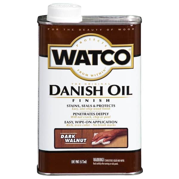 1 Pint Danish Oil in Dark Walnut (4 Pack)