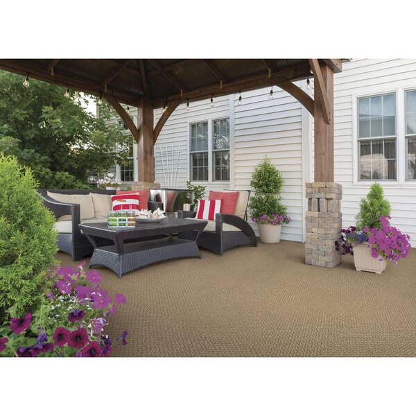 First Impressions Brown Commercial 24 in. x 24 Peel and Stick Carpet Tile (15 Tiles/Case) 60 sq. ft.