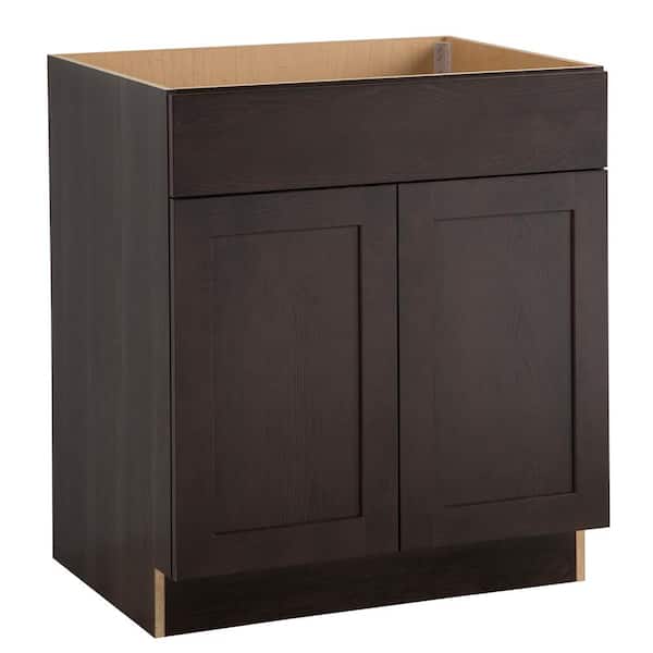 Edson Shaker Assembled 30x34.5x24.5 in. Sink Base Cabinet in Dusk
