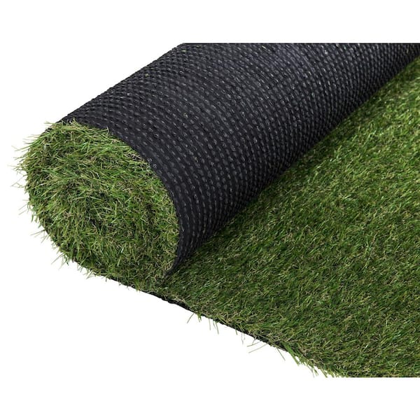 Soft Fescue 6 ft. x 8 ft. Green Artificial Grass Rug