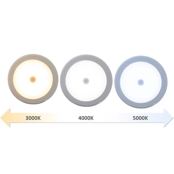 Motion Activated Adjustable LED White Puck Light (3-Pack)