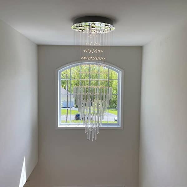 Albany 7-Light Clear Statement Empire Chandelier with Crystal Accents