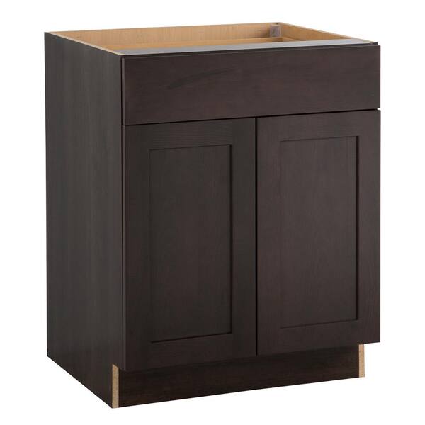 Edson Shaker Assembled 27x34.5x24.5 in. Base Cabinet with Soft Close Full Extension Drawer in Dusk