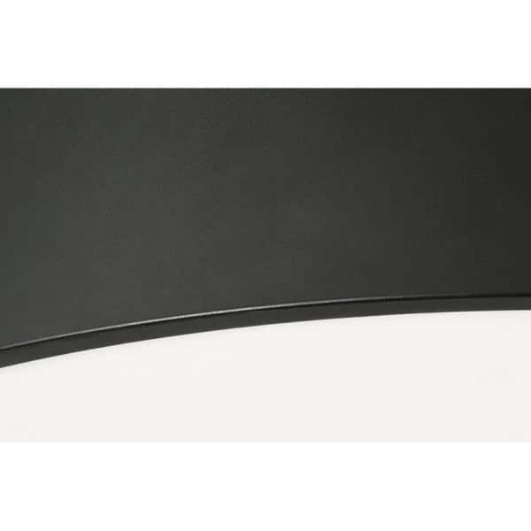 Bailey 24 in. 1-Light Black LED Flush Mount