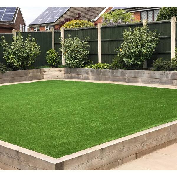 1.38in Pile Height 11 ft. W x Cut to Length Green Artificial Grass Turf