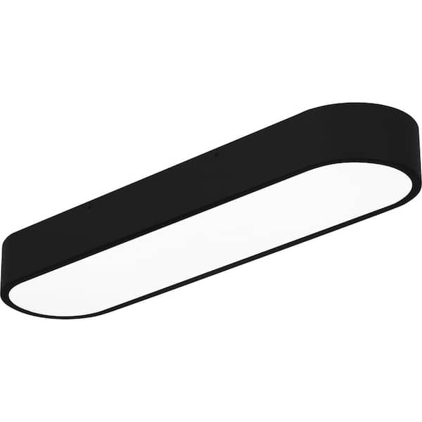 Juniper 23.75 In. Matte Black Integrated LED Flush Mount