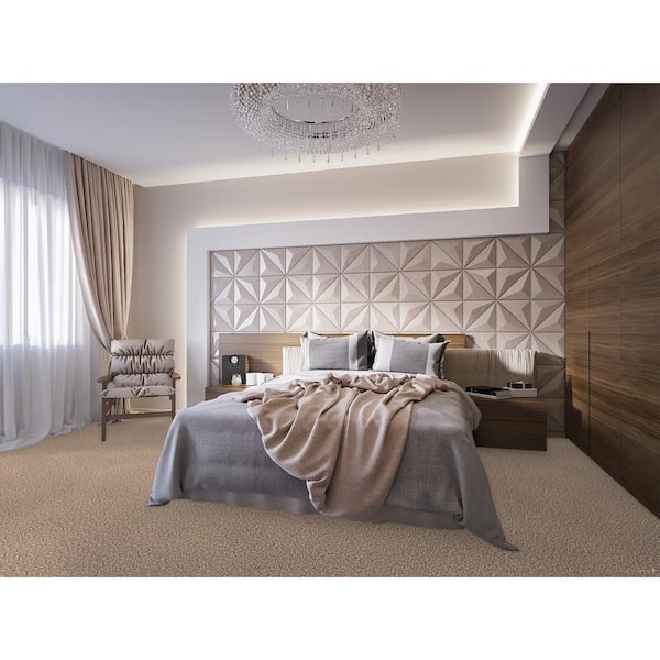 Promenade - Mingle - Beige 24 oz. SD Polyester Texture Installed Carpet