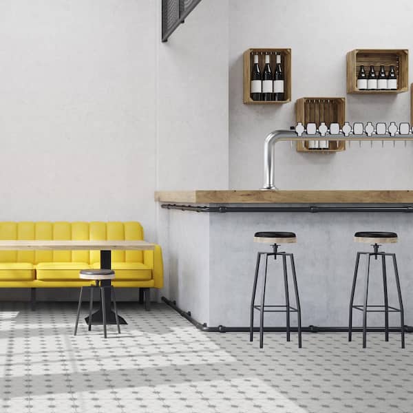 Encaustic Taylora 8 in. x 8 in. Matte Porcelain Stone Look Floor and Wall Tile (5.33 sq. ft./Case)