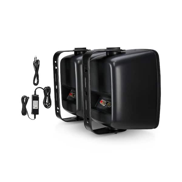 SoundPro by NAXA Dual Bluetooth Indoor/Outdoor Wall Mount Weatherproof Amplified Speakers