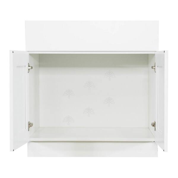 Anchester Assembled 36 in. x 34.5 in. x 24 in. Sink Base Cabinet with 2-Door in Classic White