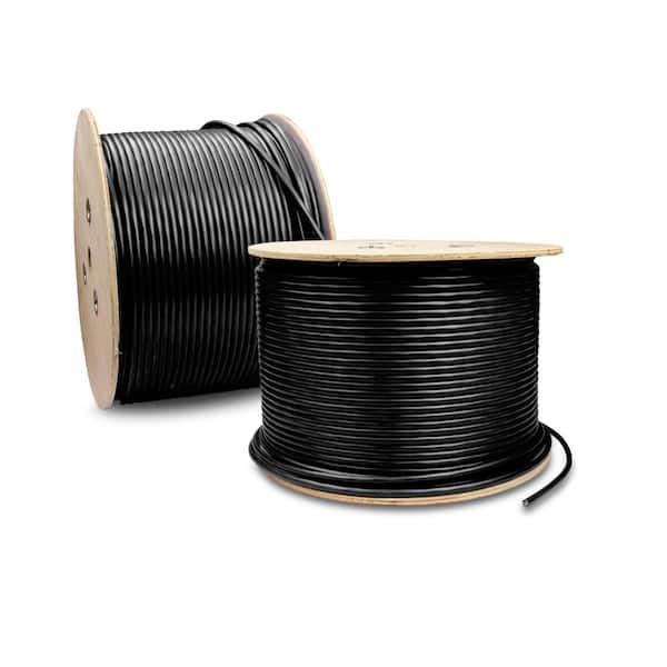 CAT6A FTP Shielded 23 AWG Cable 1000 ft. Black