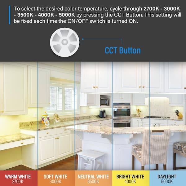 20.5 in. (Fits 24 in. Cabinet) Plug-in Linkable Integrated LED Onesync Under Cabinet Light w/Wireless Remote Control