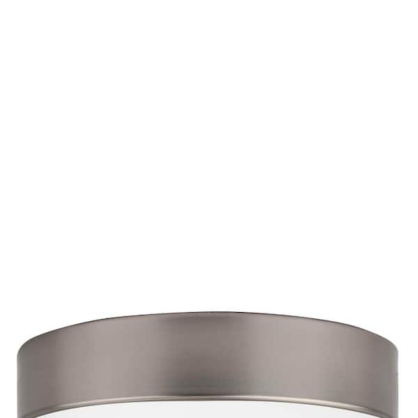 11 in. Brushed Nickel LED Flush Mount