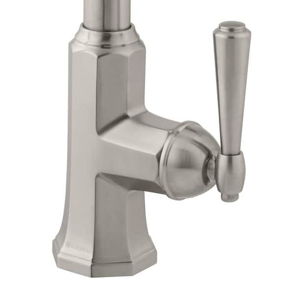 Sentio Single-Handle Pull-Down Sprayer Kitchen Faucet in Brushed Nickel