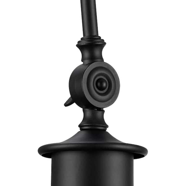 Aedan 1-Light Black Swivel Wall Sconce Light