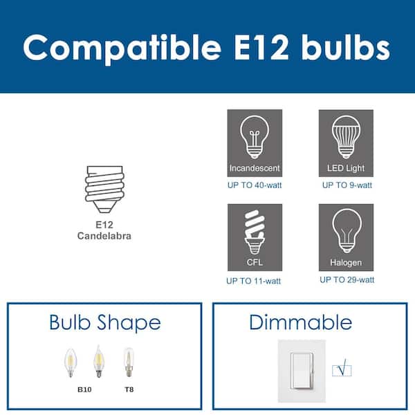 Mid-Century Dining Room Chandelier 6-Light Modern Brass Gold Candlestick Chandelier with Seeded Glass Shades