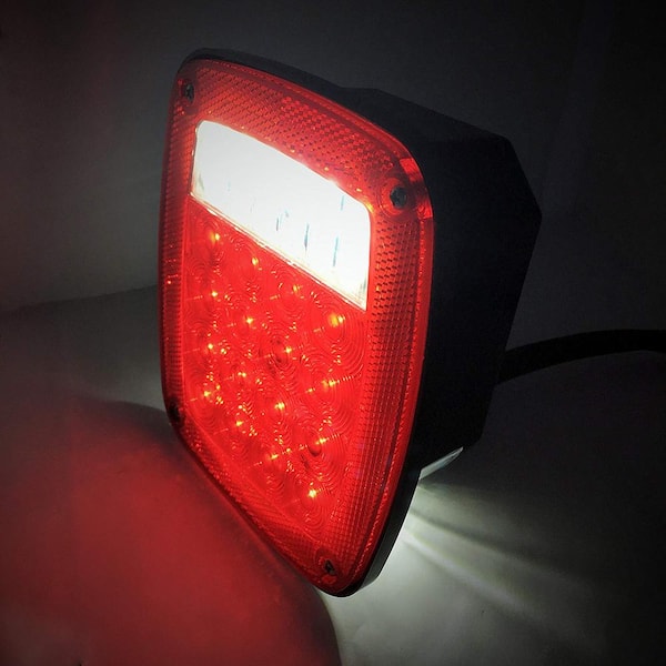 12-Volt 38 LED Universal Square Combination Signal Tail Light (2-Pack)