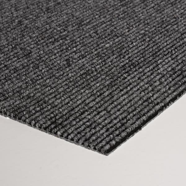 Picket Gray Residential/Commercial 24 in. x 24 in. Peel and Stick Carpet Tile (10 Tiles/Case) (40 sq. ft.)