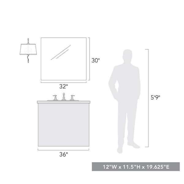 Ryleigh 0.75 in. 1-Light Matte Black Sconce