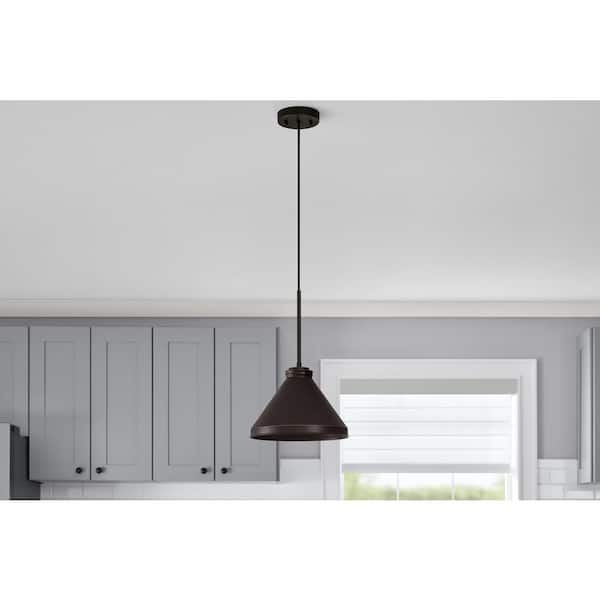 2-1/4 in. Large Oil-Rubbed Bronze Metal Cone Pendant Light Shade