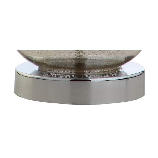 Anya 20.5 in. Mercury Silver Mini Glass Table Lamp