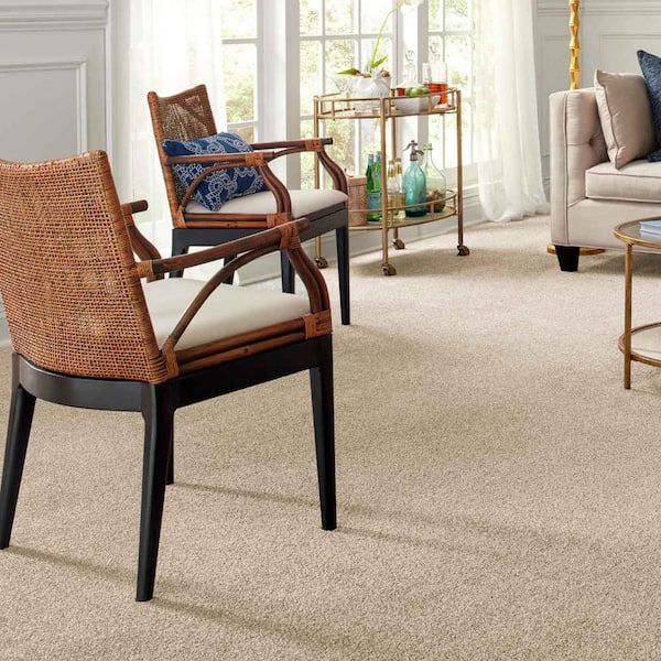 Tides Edge  - Praline - Beige 50 oz. Triexta Texture Installed Carpet