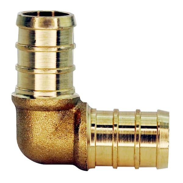 1/2 in. Brass PEX-B Barb 90-Degree Elbow Pro Pack (40-Pack)