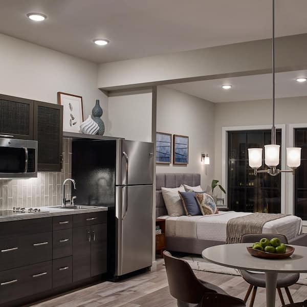 4U Series 12 in. 3000K LED Textured White Under Cabinet Light with Frosted Diffuser