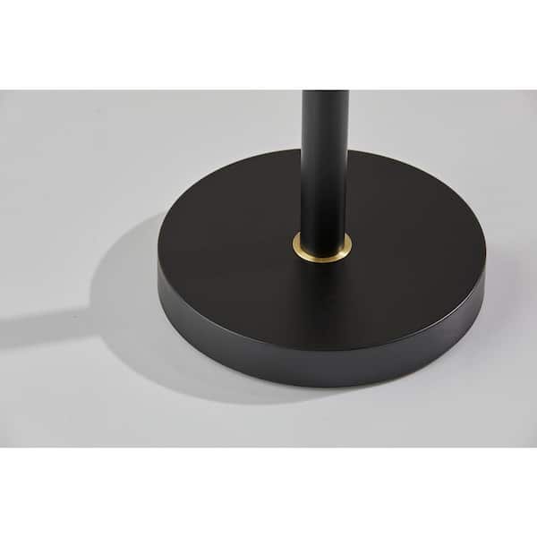 Emerson 68 in. Black and Antique Brass Tree Lamp