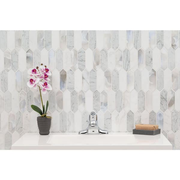 Cienega Springs 11 in. x 14.63 in. Mixed Glass Patterned Look Wall Tile (14.4 sq. ft./Case)