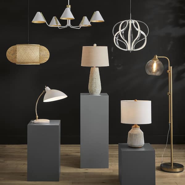 Bayneswood 60-Watt 1-Light Natural Cane Pendant With Black Accents