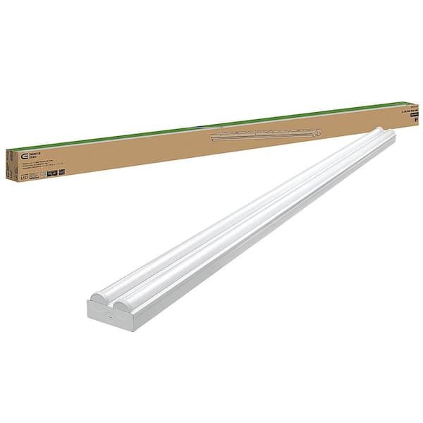 8 ft. 450-Watt Equivalent Integrated LED White Strip Light Fixture  9000 Lumens 90-Watts 4000K Bright White (8-Pack)