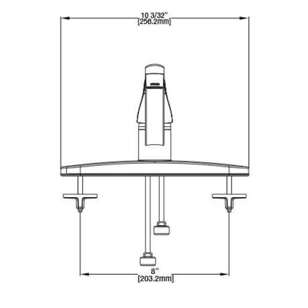 Single-Handle Standard Kitchen Faucet in Polished Chrome