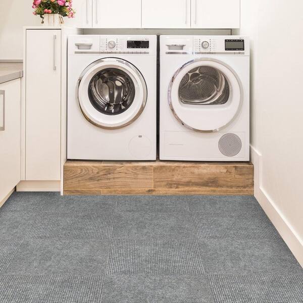 Canyon Gray Residential/Commercial 18 in. x 18 Peel and Stick Carpet Tile (10 Tiles/Case) 22.5 sq. ft.