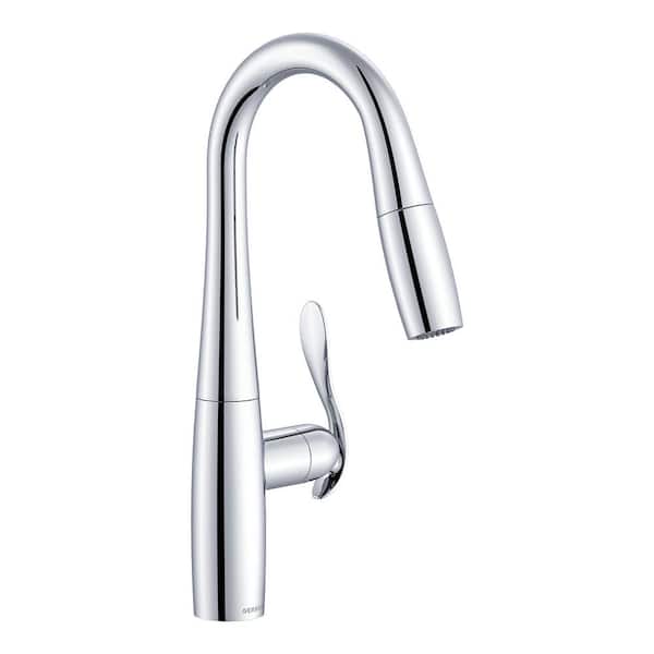 Selene 1-Handle with 1.75 GPM Pull-Down Deck Mount Prep Faucet in Chrome