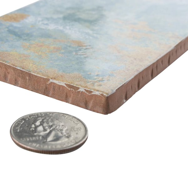 Biarritz Blue 3 in. x 6 in. Ceramic Wall Tile (5.72 sq. ft./Case)