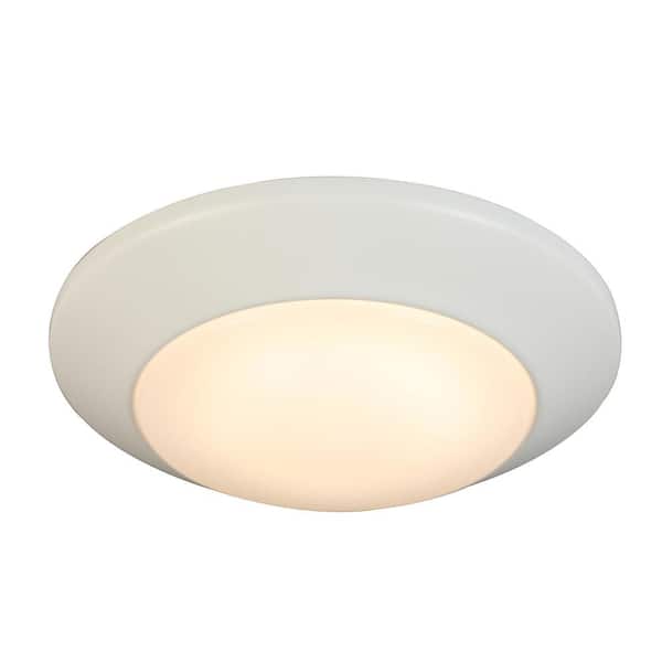 7 in. White LED Flush Mount (2-Pack)
