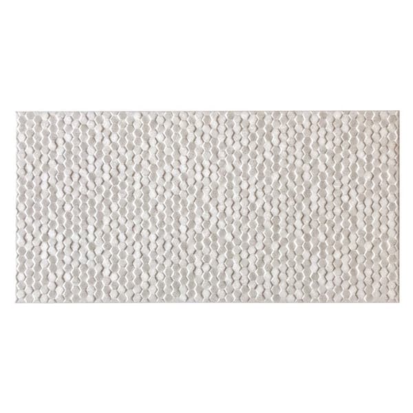 Retreat White 10 in. x 20 in. Glossy Textured Ceramic Wall Tile (10.76 sq. ft./Case)