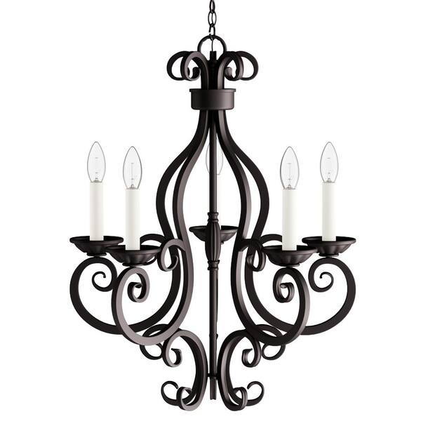 Manor 5-Light Oil-Rubbed Bronze Chandelier