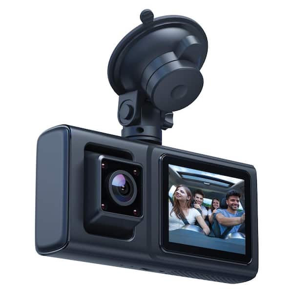 Dual Dash Cams with 170-Degree/140-Degree Fields of View and 1080p Full HD