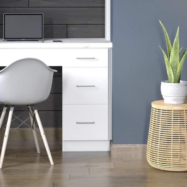 Designer Series Edgeley Assembled 18x34.5x21 in. Bathroom Vanity Drawer Base Cabinet in White